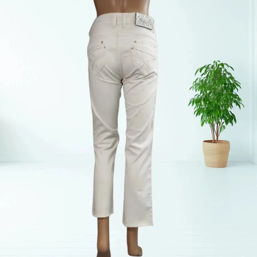 Kaporal model slam jeans - straight cropped cut - low waist - stretchy - impeccable white – photo 2
